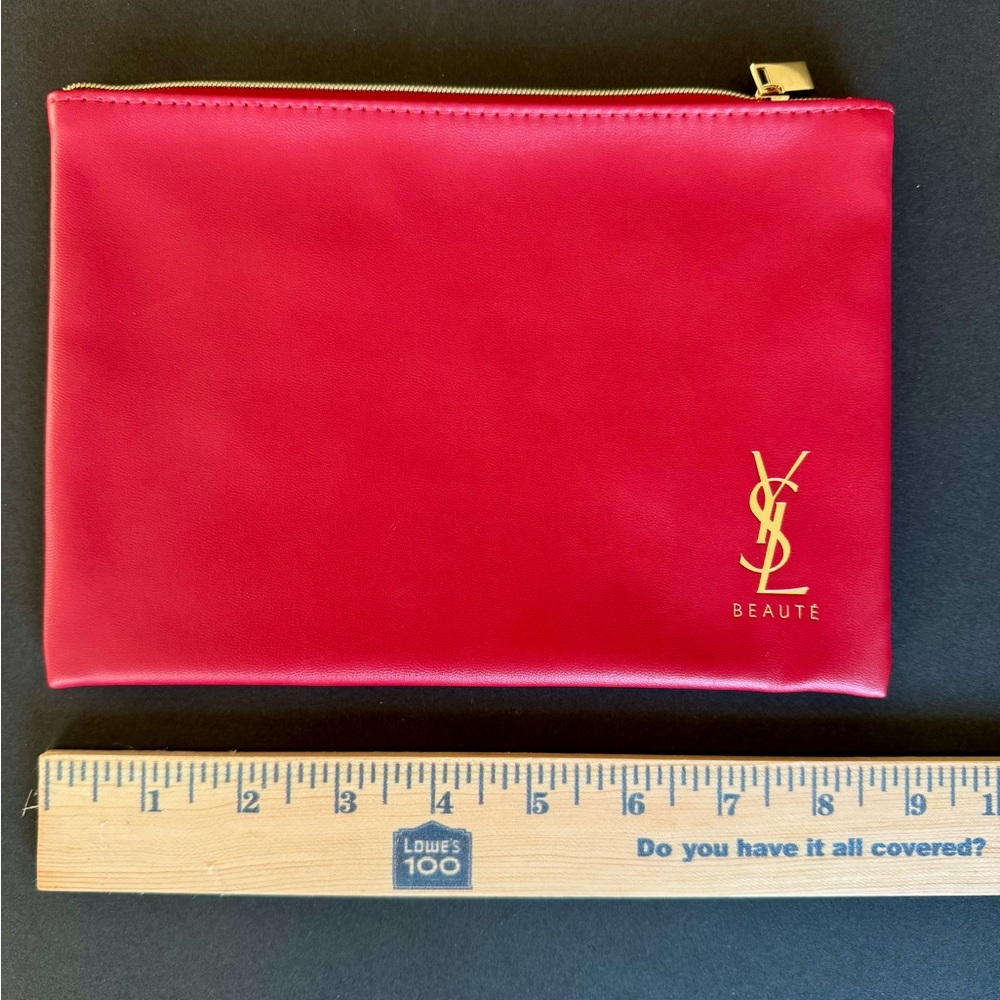 Yves Saint Laurent Red Cosmetic Bag